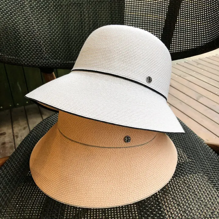 2019 шапочка для бассейна женская летняя мягкая складная Панама тонкая солнцезащитная Кепка соломенная шляпа козырек Повседневная