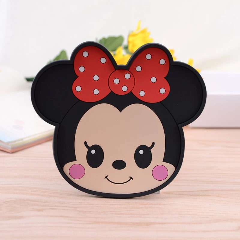 1 unid de dibujos animados mickey y de silicona mini antideslizante