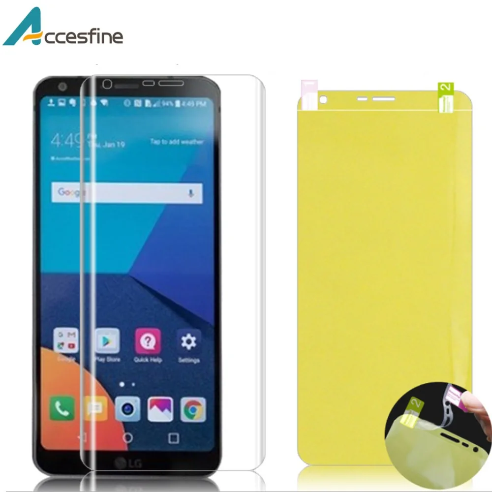 Nano Screen Protector For LG G6 G7 G8 ThinQ V40 30 20 Full Coverage Edge Soft Hydrogel Protective Film | Мобильные телефоны и