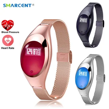 Lady Women gift Fashion Smart Bracelet Z18 With Blood Pressure Heart Rate Monitor smart band Pedometer