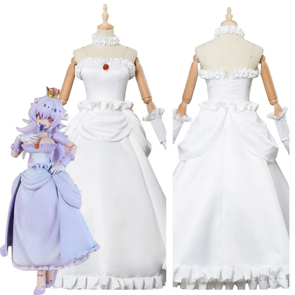 Супер Марио Одиссея Boosette King Boo человека платье косплэй костюм