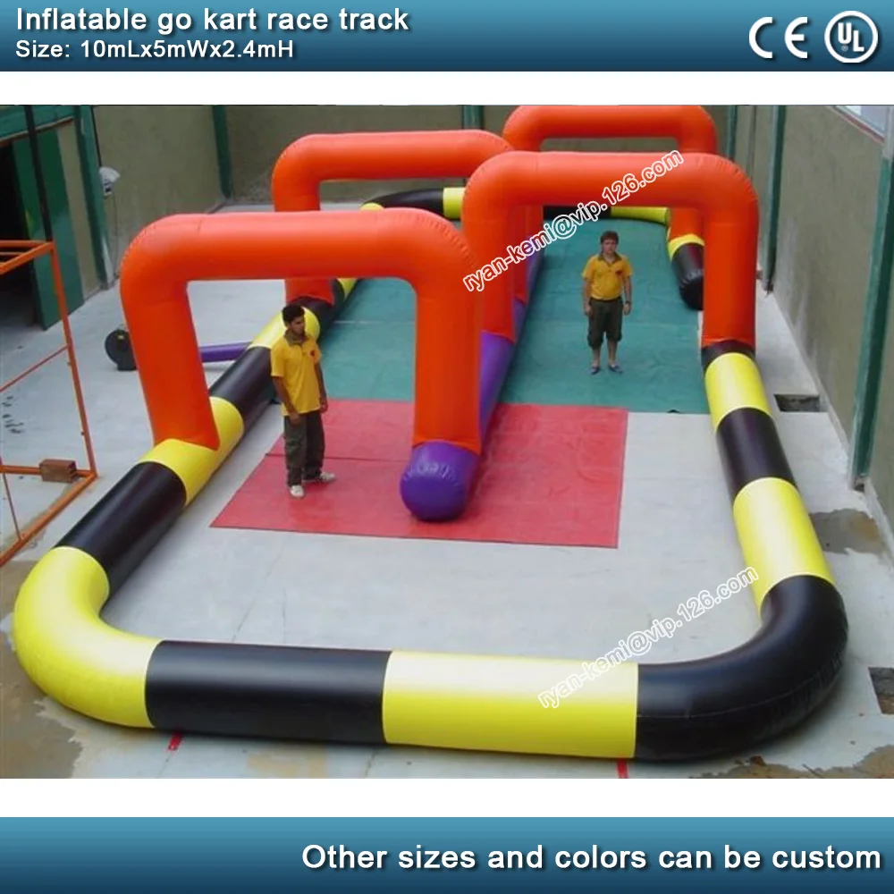 inflatable kart racing track