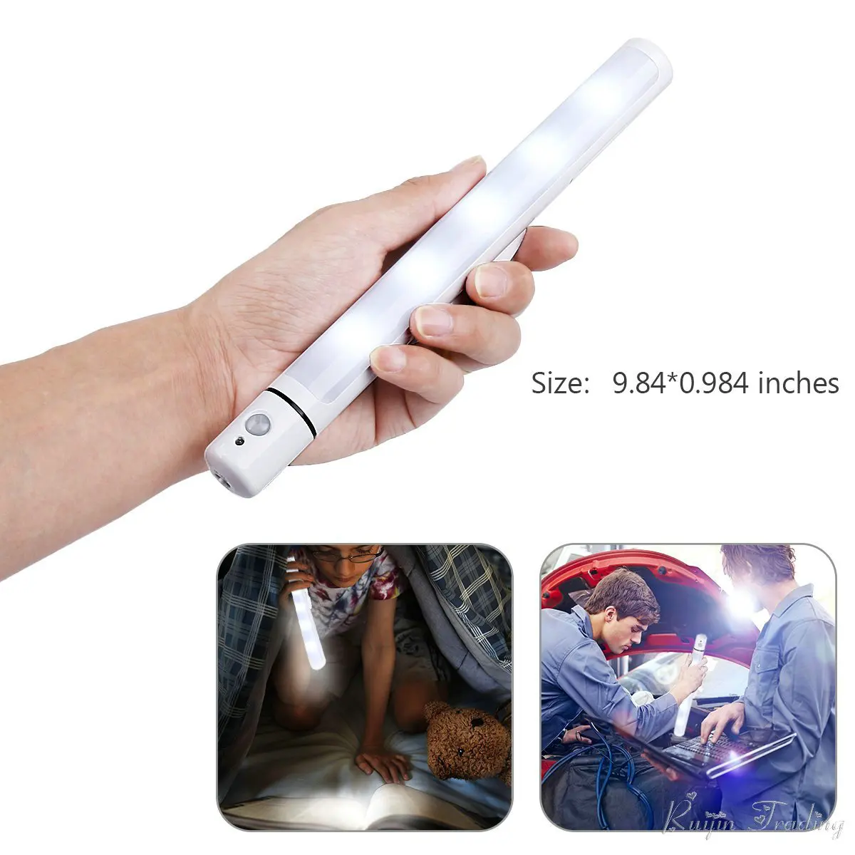 

AA Battery Powered LED Wireless Motion Sensor Light Kitchen Camping Cabinet Stairs Closet Flashlight Wall Night Emergency Lamp