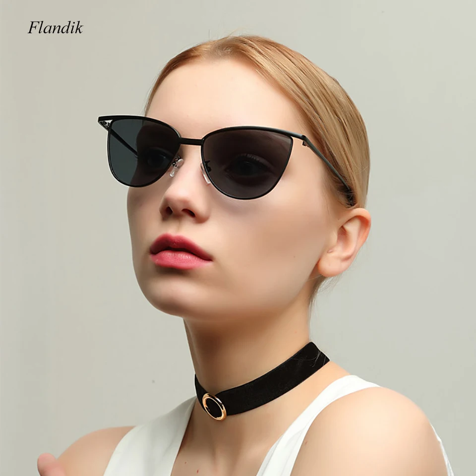

Small Cat Eye Women Sunglasses 2019 Vintage Luxury Fashion Brand Transparent Mirror Lens Sun Glasses Female Shades UV400 Yellow