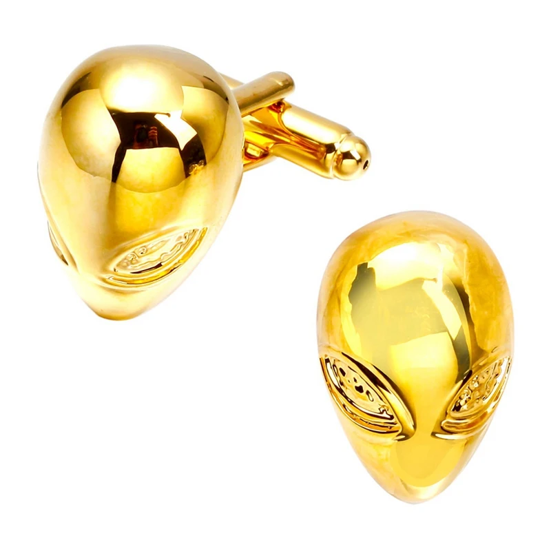 Роскошные золотые запонки 18 шариков/букв/динамиков/инопланетян дизайн высокого класса мужские деловые рубашки с запонками свадебные запонки, мужские украшения - Окраска металла: CF-253