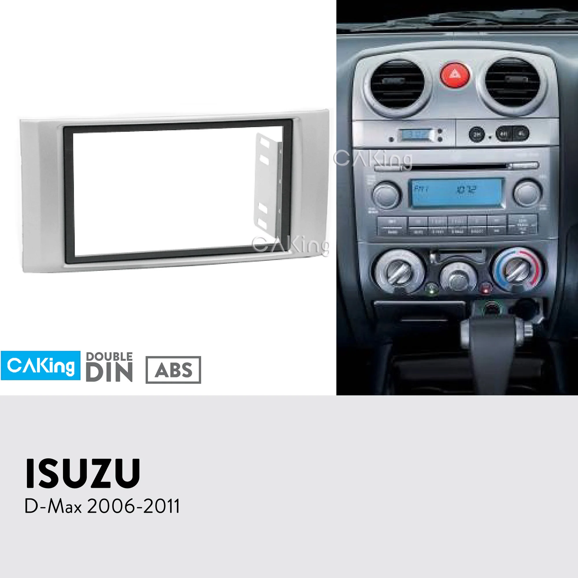 Isuzu D-Max 2ª Generación a partir de 2012 radio de coche parasol doble DIN parasol negro 