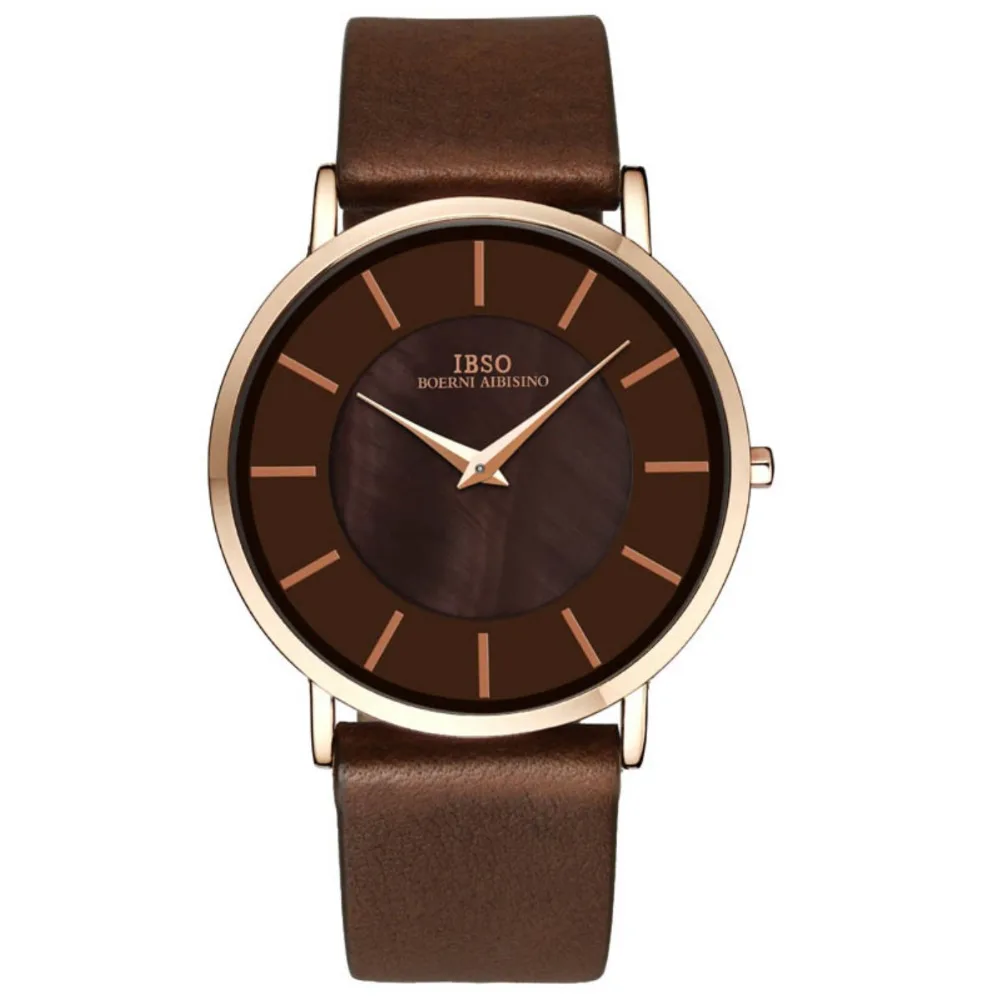 

IBSO Men's New Ultra Thin Case Waterproof Watches Fashion Simple Style Watch S2246G