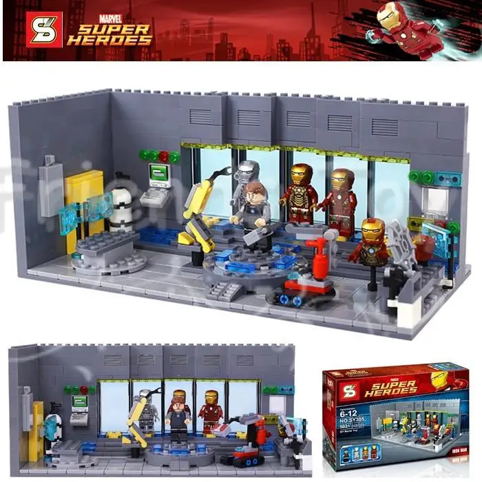 casa de iron man lego