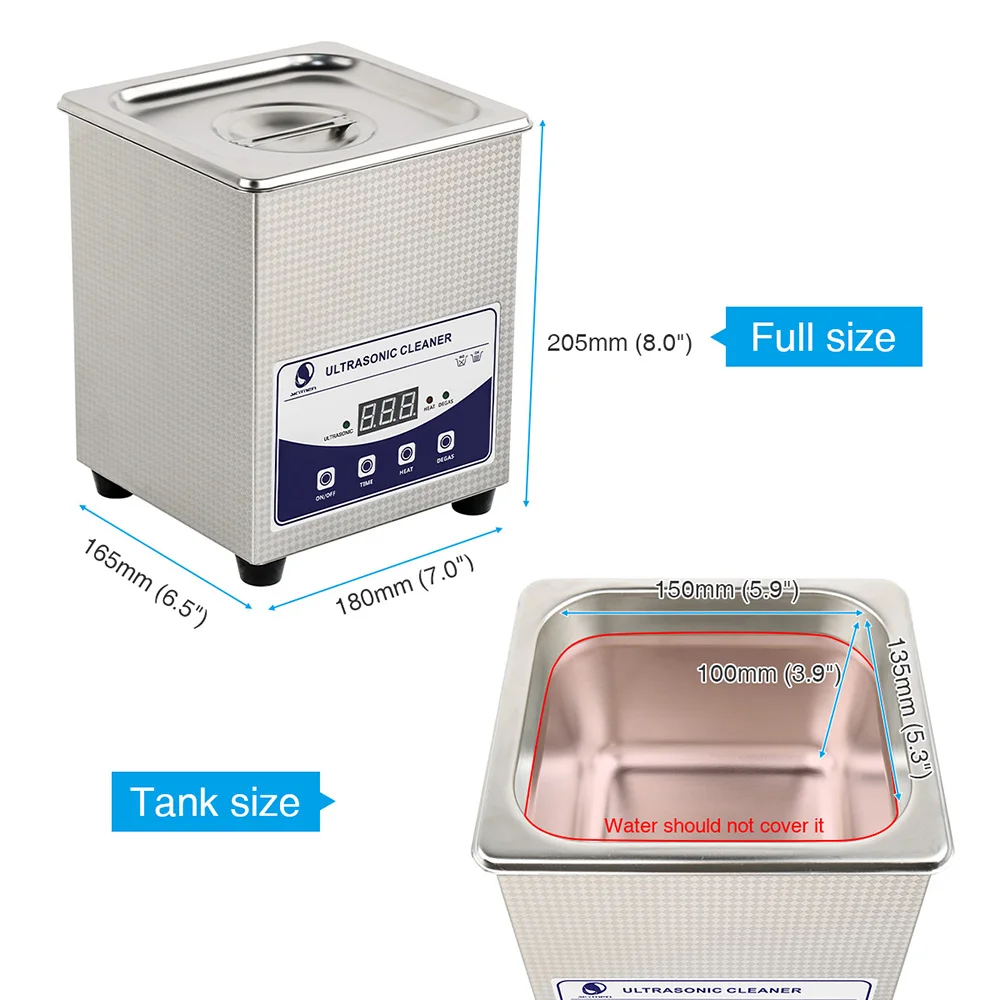 SKYMEN 010T цифровой ультразвуковой очиститель Ванна 2L 60W 40kHz для медицинских и