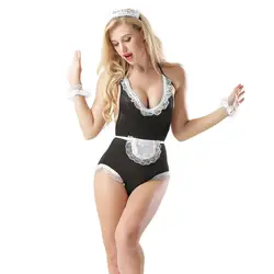 Горячая горничная Корсеты Мода кружева леди форма искушение повязку ролевой игры костюмы порно взрослых секс игры эротический костюм для
