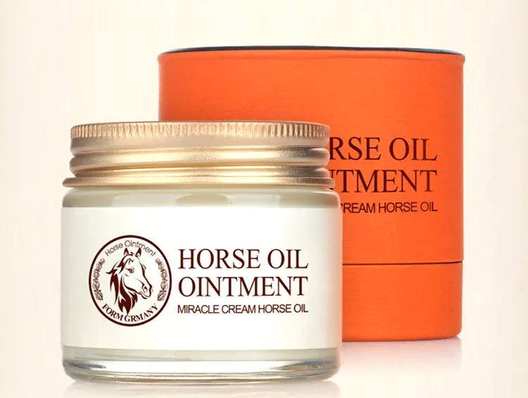 Miracle Female Anti-Aging Horse Oil Cream Pure Genman Horse Oil Exact Day Facial Moisturizer Oil Beauty Skin Treament Cream