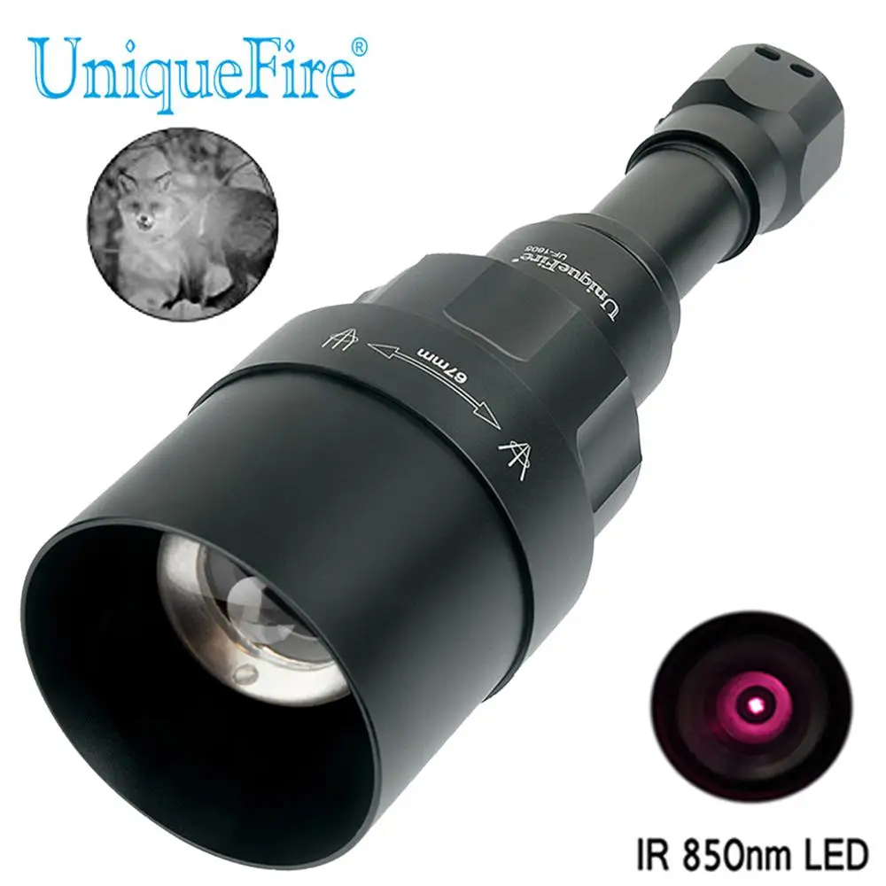 Uniquefire 1605 T67 Ir 850nm Inframerah Cahaya 3 Mode Senter Night Vision Antarmuka Usb Bisa Langsung Biaya Untuk Berburu Senter Obor Aliexpress
