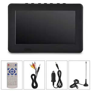 LEADSTAR 7 дюймов D-T-T2 ТВ 16:9 HD 1080p цифровой аналоговый Цвет автомобиля ТВ мини телевизионной цифровой аналоговое телевидение - изображение