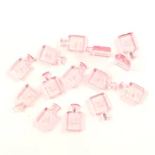 

20Pcs Pink Perfume Bottle Resin Decoration Crafts Flatback Cabochon Scrapbook DIY Embellishments Accessories Buttons