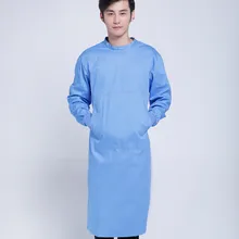 Профессиональный Мужской зеленый хирургический халат из хлопка, одежда для медицинских работников, одежда с длинными рукавами, униформа для докторов, транс-туалетный бренд Heartbrand