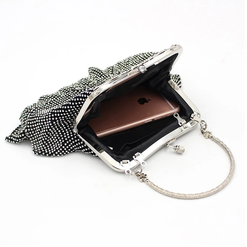 Сумочка с бриллиантами и бисером, мини сумки, модная вечерняя сумочка-клатч, женская наплечная сумочка на цепочке вечерние сумочки, изысканная Свадебная сумка ZD1188