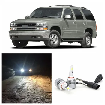 

Edislight Pair 72W 7600LM LED Headlight Kit Low Beam Bulbs For 2000-2006 Chevy Chevrolet Tahoe White Car Light Headlamp