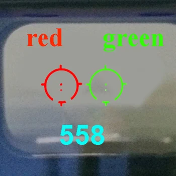 

LUGER Tactical 558 Collimator Holographic Red Green Dot Optic Sight Rifle Scope With 20mm Rail Mounts Hunting Airsoft Gun Scopes