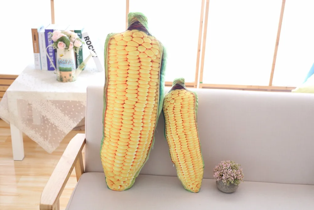 1pc 50cm creative simulation corn plush toy stuffed soft cartoon vegetable plush nap pillow for children girls home decor gift