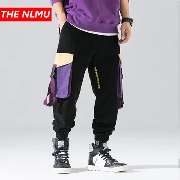 

Hip Hip Harem Pant Streetwear Harajuku Multi Pockets Cargo Pants Vintage Baggy Trousers 2019 Spring Korean Tactical Pant WG14