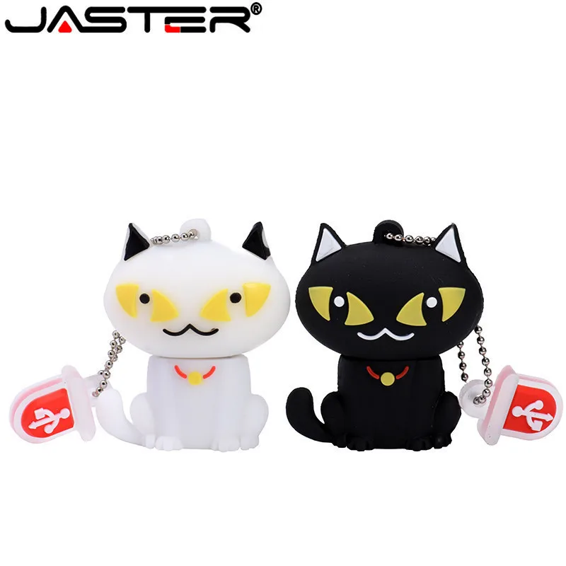 

JASTER USB flash drive cat model pen drive lovely cat flash card 4gb 8gb 16gb 32gb 64GB Pendrive USB stick full capacity