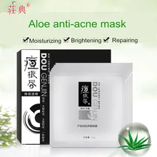 Aloe Acne Mask sheet mask tissue hyaluronic acid collagen glycerin anti acne alginate mask rejuvenation facial beauty essentials