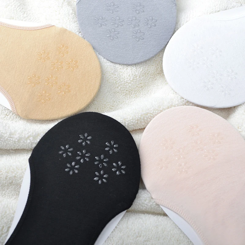 6pcs/3pair Boat Socks for Summer Anti Slip Silicone No Show Socks for Women High Heel Shoe Liner Socks Chausette Femme Invisible