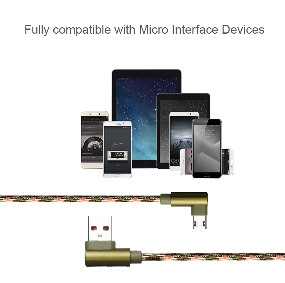 APPACS Micro USB кабель быстрое зарядное устройство 5V2.A 1 м нейлоновая оплетка кабель синхронизации данных и зарядки для samsung Камуфляж Плетеный USB кабель