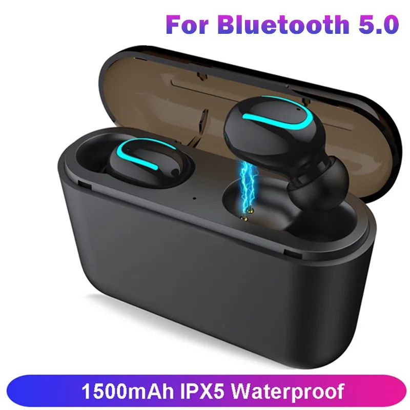 

Wireless for Bluetooth 5.0 Earphones TWS Waterproof Headfrees with Charging Power Bank Headphone Headset for bluetooth kulaklik