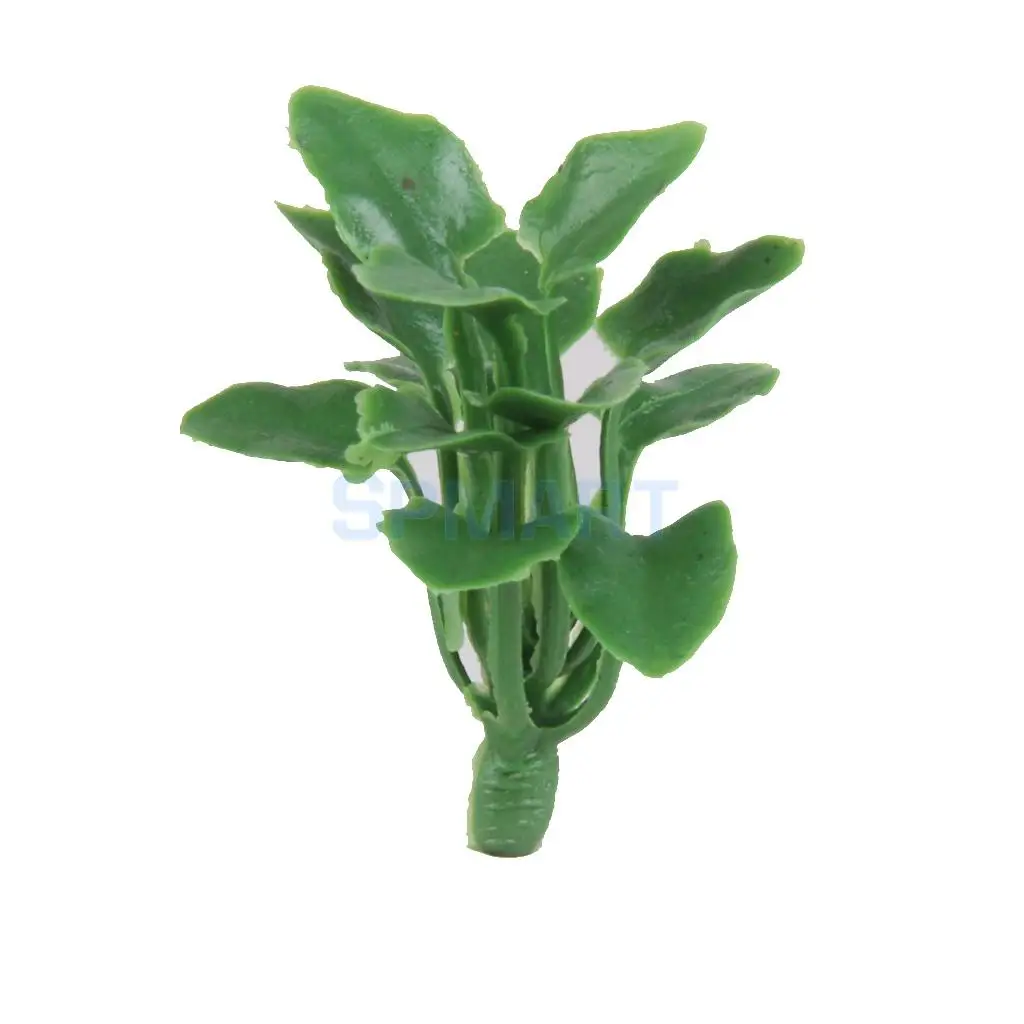 100Pcs Plastic Painted Green Ground Grass Tree Model DIY Landscape Railway Wargame Park Diorama Scenery 1/32-1/42