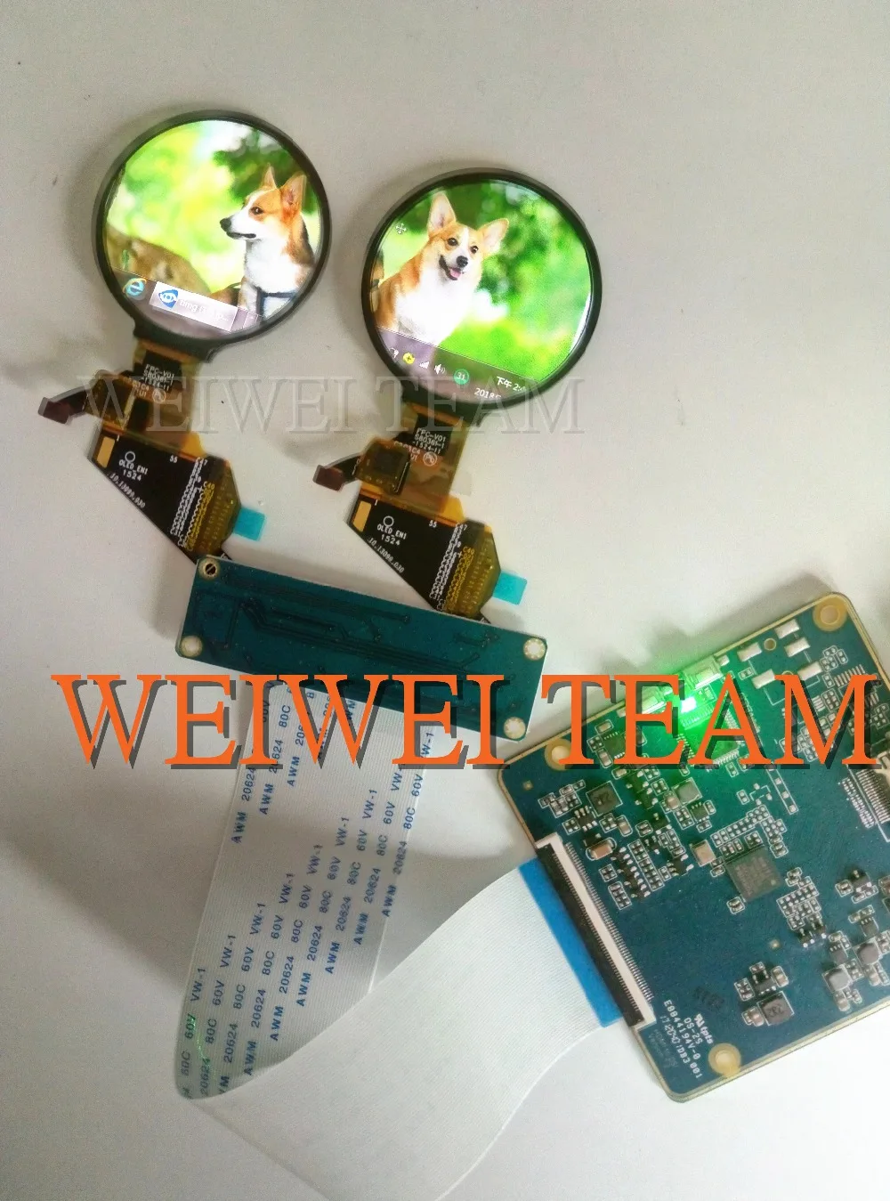 

1.39 micro round OLED display 400(RGB)*400 350 brightness Amoled screen with hdmi mipi controller board