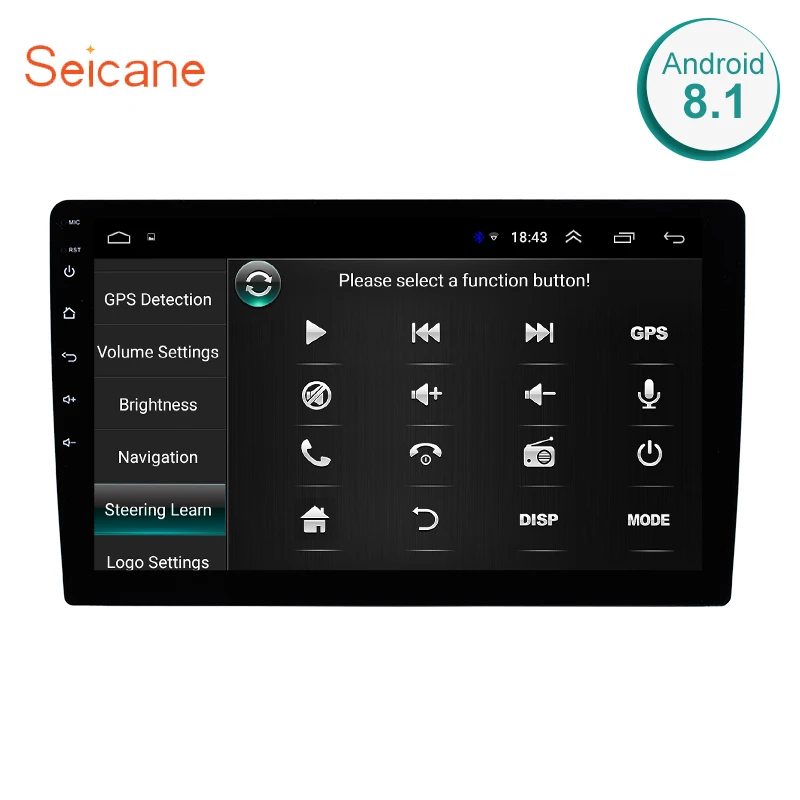 Seicane Автомагнитола для универсального HD Tochscreen 9 дюймов Android 8,1 2din Bluetooth Wifi gps стерео Мультимедийный Плеер головное устройство