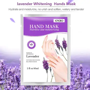 

2pcs/Pair Lavender Moisturizing Hand Mask Hands Peeling Remove Dead Skin Spa Gloves Contains a variety of Plant Extracts