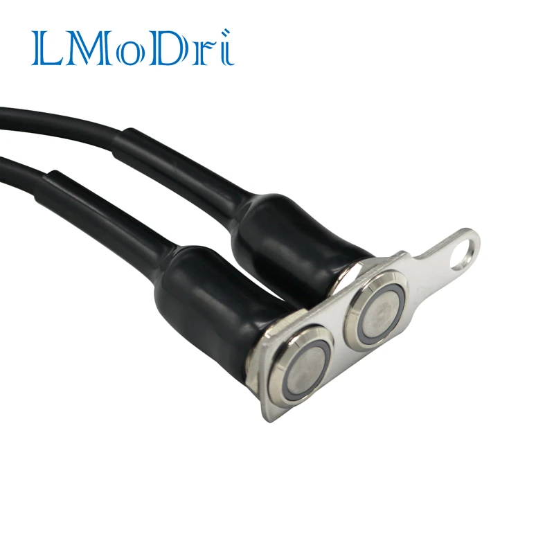 

LMoDri Motorcycle LED Switch Waterproof ON-OFF Handlebar Adjustable Mount Stainless Steel Switches Button DC12V Fog Light