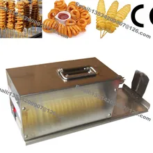 Коммерческий 110 В 220 В Электрический вьющиеся фри хот-дог Спираль Twister Торнадо картофеля резак Slicer