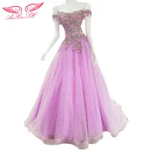 AnXin SH purpel lace font b evening b font font b dress b font candy color