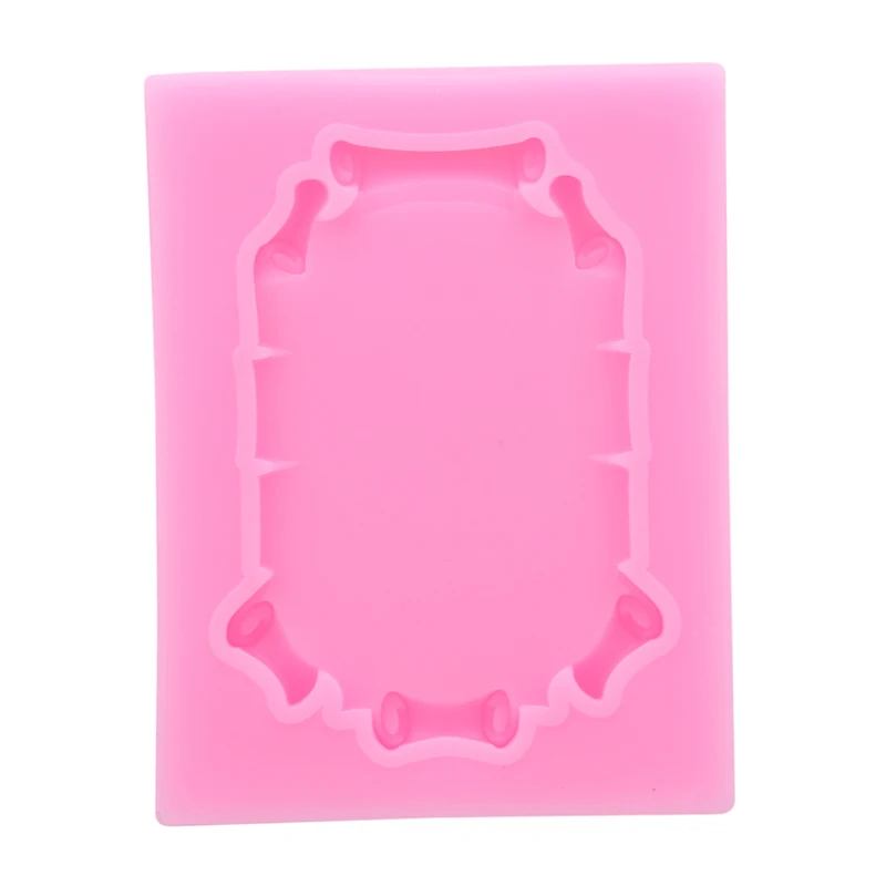 

1PC Mirror Frame Shape Silicone Cake Mold For Cake Decorating Tools DIY Chocolate Fondant Mold Kitchen Baking Tools