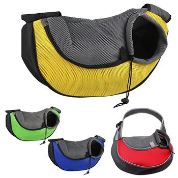 

1pc Breathable Pet Dog Cat Puppy Front Carrying Bags Travel Tote Shoulder Bag Outdoor Sling Backpack Pet Carrier Drop Shipping