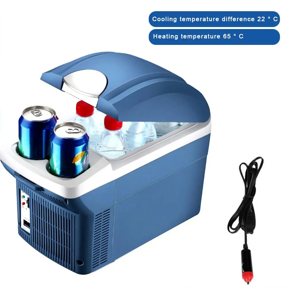 8L Мини Портативный охлаждающий согревающий холодильник морозильная коробка с теплозащитой двойного использования охладитель подогреватель для авто автомобиля для дома офиса улицы