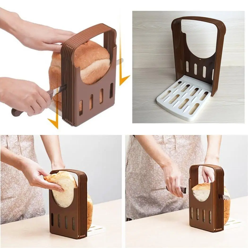 

Adjustable Slicer Thicknesses Cutting Toast 4 Bread Slice