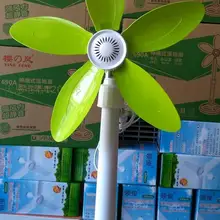 220 В 8 Вт зеленый мини немой энергосберегающие пол вентилятор мягкой листьев небольшой вентилятор телескопические вентилятор управления Высота 44x95 см