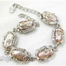 8 '' 8 мм розовый BIWA пресноводных жемчужный браслет благородный стиль естественно прекрасно jewe быстрая