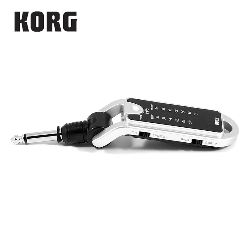 KORG Pitchjack GB 1 GB1BK складной цепь для ключей/Карманный тюнер бас гитары Универсальный