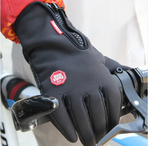 

3Colors Outdoor Sports Hiking Winter Bicycle Bike Cycling Gloves For Men Women Long Finger Anti-slip Windstopper Warm Gloves