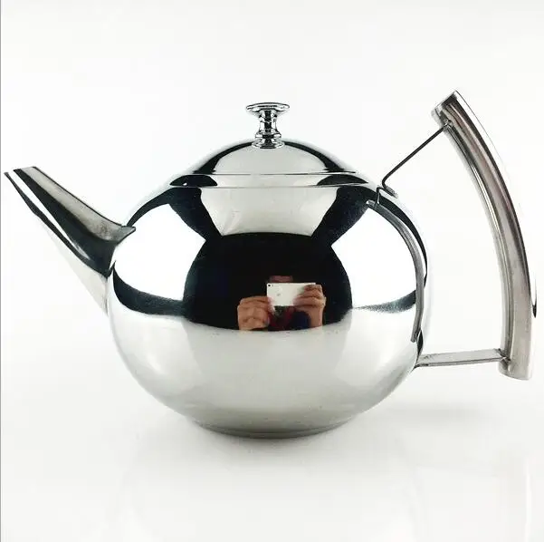 304 Stainess Steel Teapot Coffee Tea Kettles Water Pot Kettle Strainer