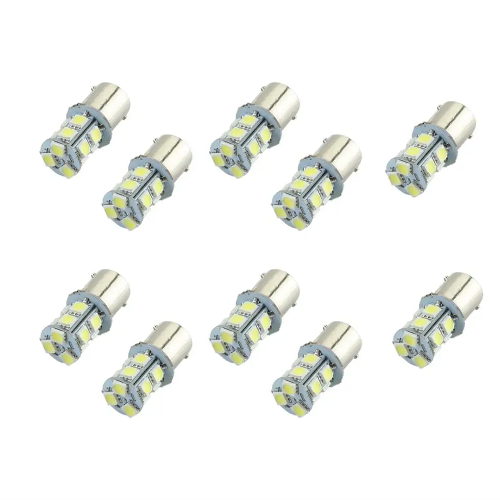 10pcs Car Tail Rear Bulb Lamp 1156 BA15S 5050SMD 13 LED White Light 12V | Автомобили и мотоциклы