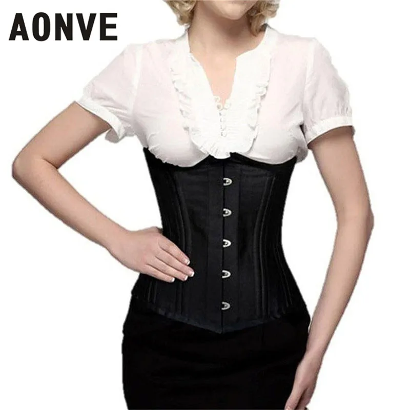 

Gothic Corsets Underbust Steampunk Korsett Bodice Waste Trainer Cincher Belly Slimming Sheath Plus Size Straitjacket S-6XL
