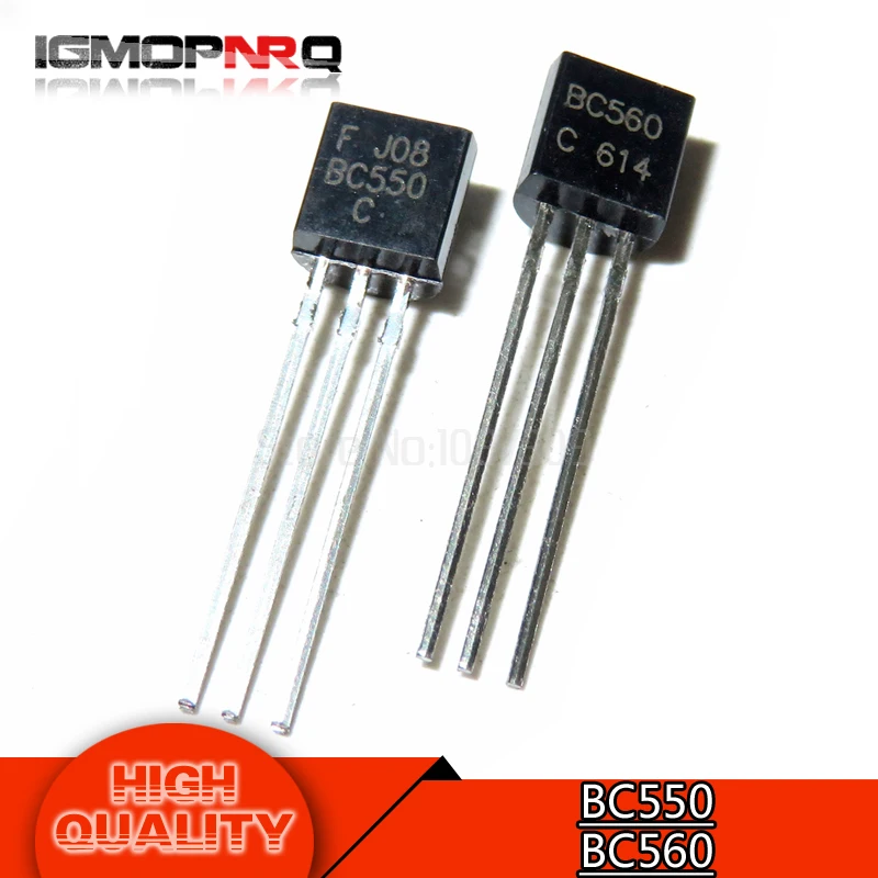 

100PCS BC550C BC560C BC550 BC560 TO-92 (50PCS* BC550+50PCS* BC560 ) Bipolar Transistors - BJT NPN new original