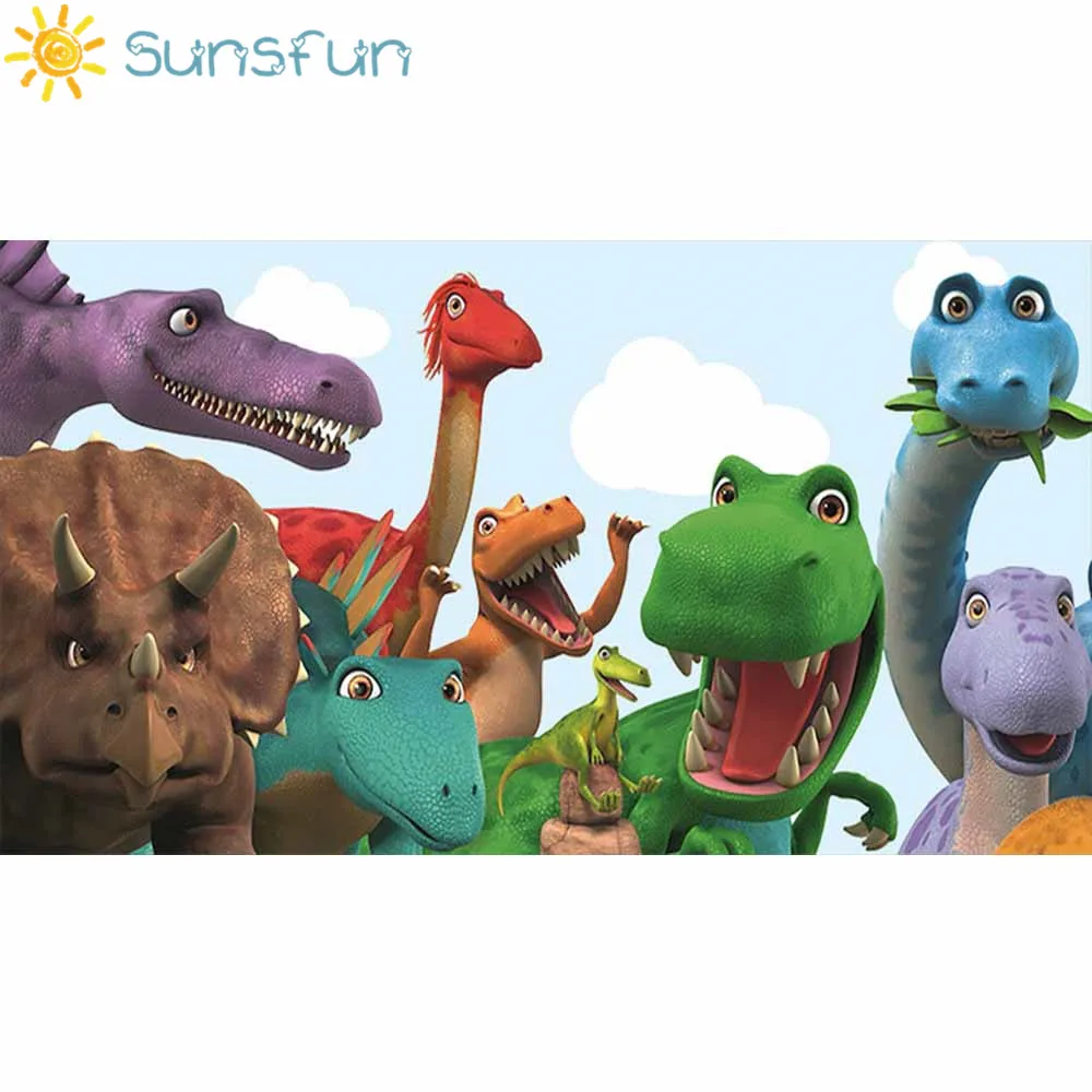 Sunsfun 2018 Новое поступление динозавр виниловые фотографии фоны студия реквизит