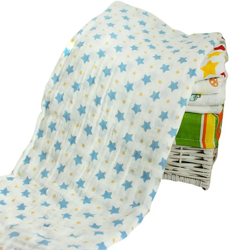 Хлопковое удобное Пеленальное Одеяло для новорожденных 120*120 см - Цвет: A6